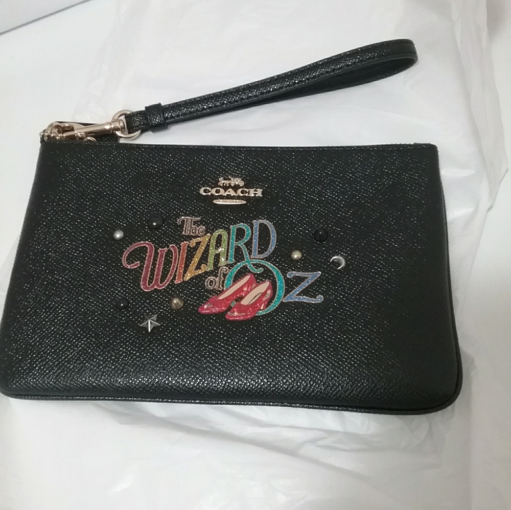 Coach Wizard Of Oz Black Wristlet